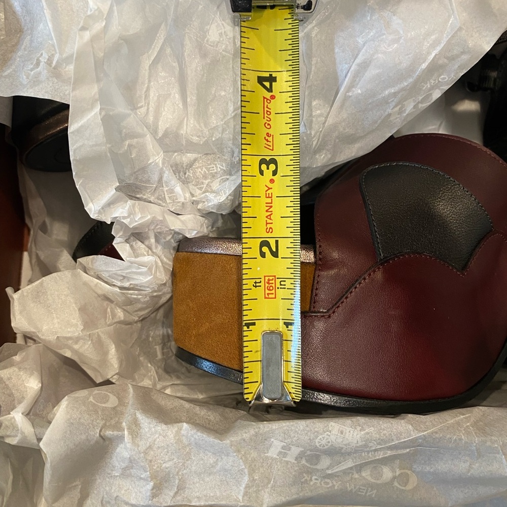 Coach Platform Sandal MXM - 70s style - Mahogany Biscotti Black color block - Picture 16 of 16